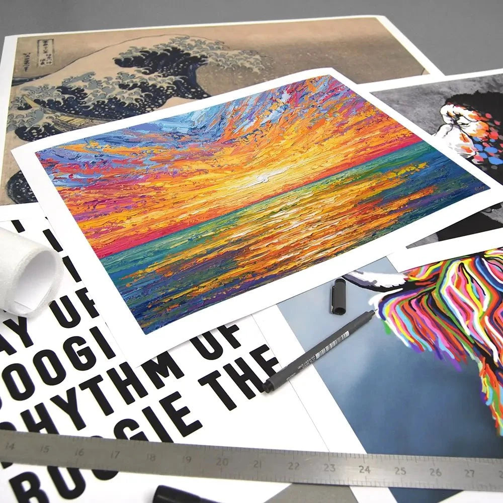 Glowing Sun Art Print Glowing Sun Art Print wall art product Olga Tkachyk