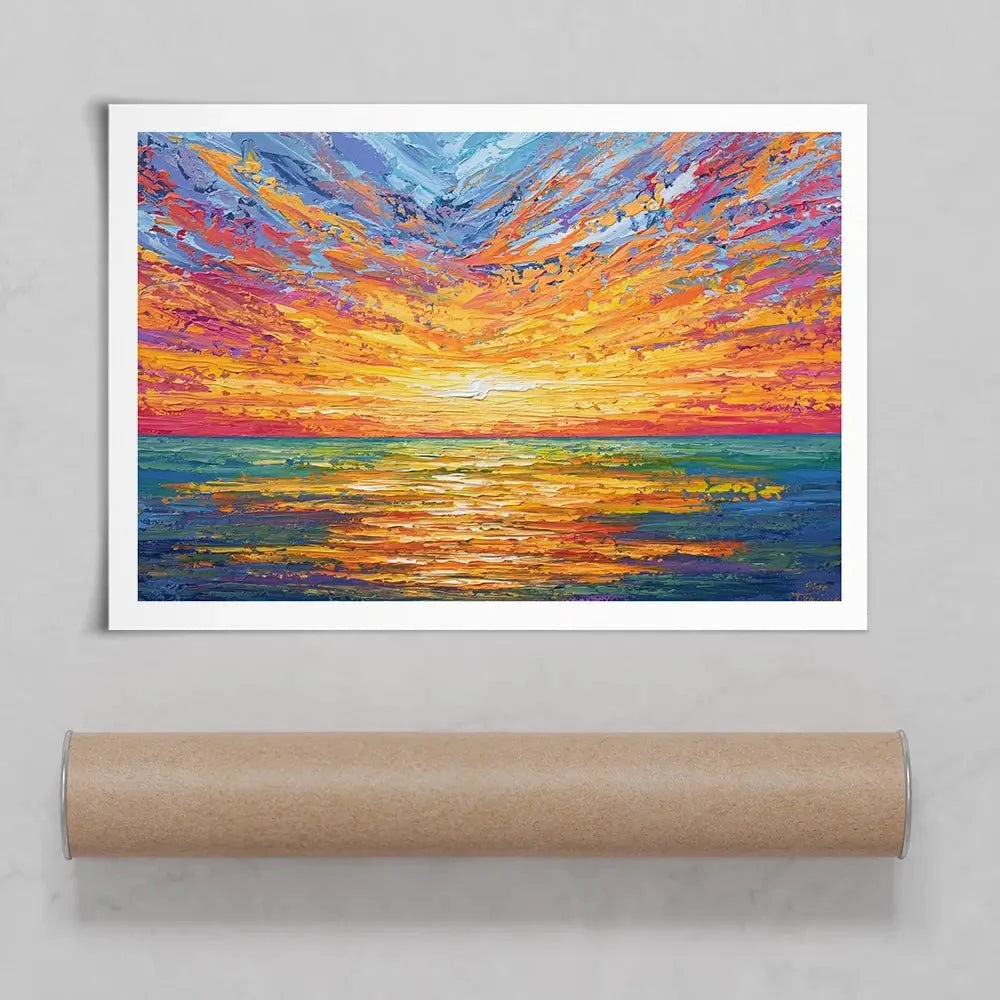 Glowing Sun Art Print Glowing Sun Art Print wall art product Olga Tkachyk