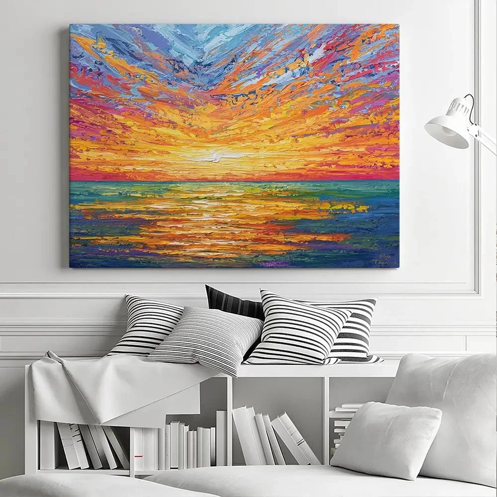 Glowing Sun Canvas Print Glowing Sun Canvas Print wall art product Olga Tkachyk