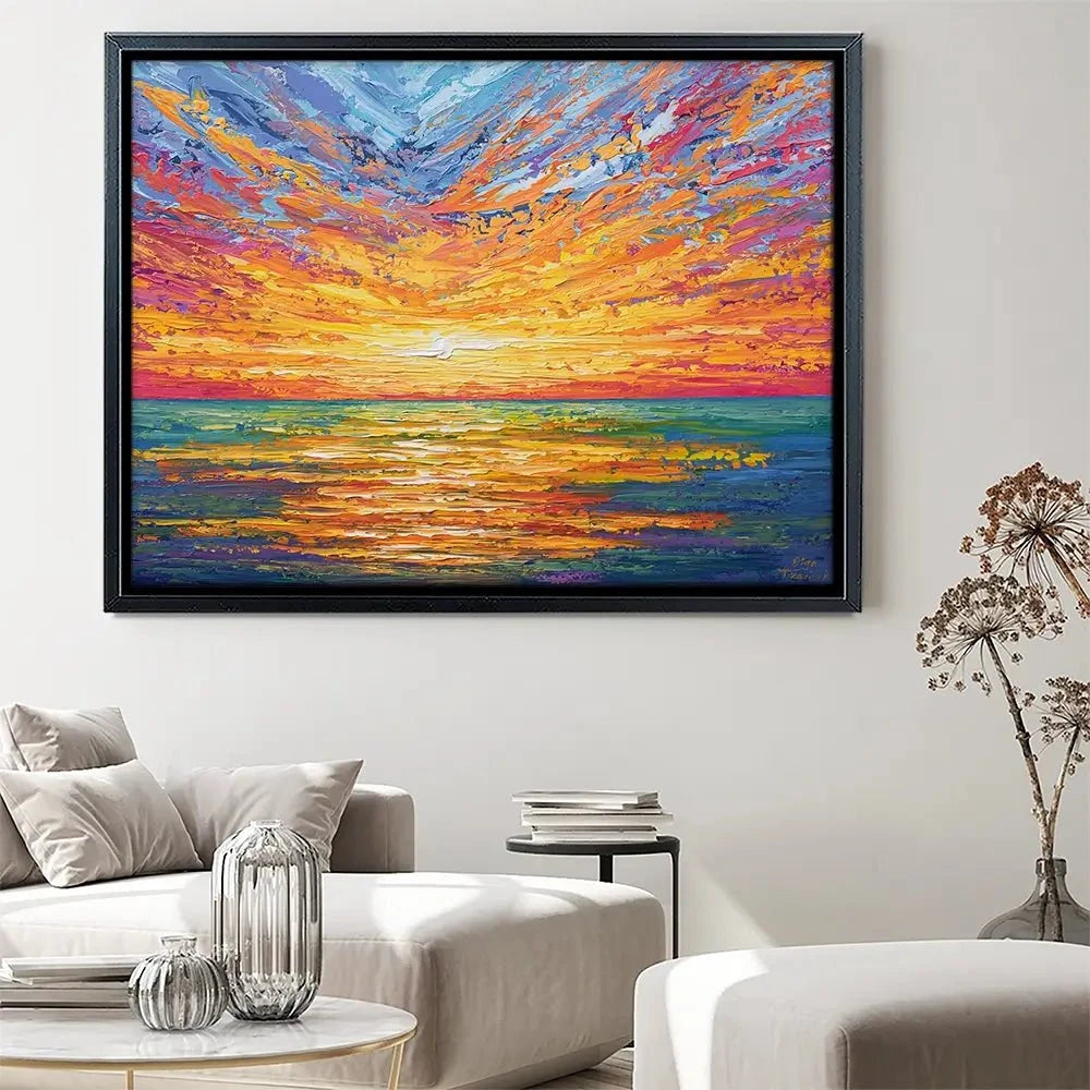 Glowing Sun Canvas Print Glowing Sun Canvas Print wall art product Olga Tkachyk