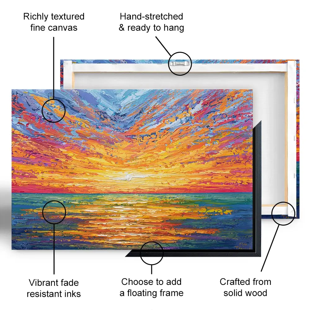 Glowing Sun Canvas Print Glowing Sun Canvas Print wall art product Olga Tkachyk