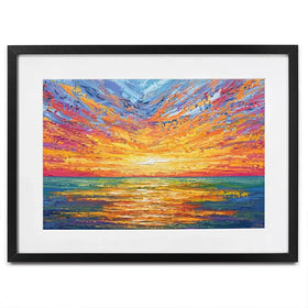Glowing Sun Framed Art Print Glowing Sun Framed Art Print wall art product Olga Tkachyk