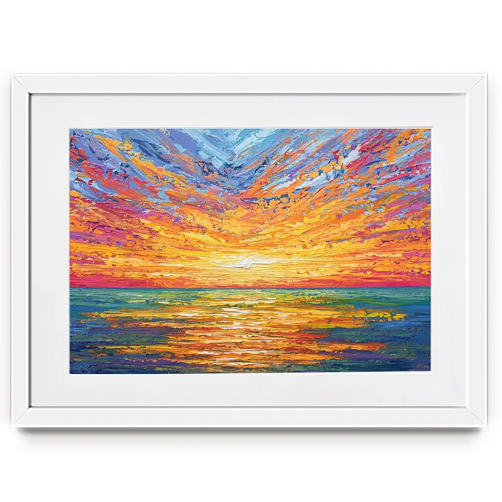 Glowing Sun Framed Art Print Glowing Sun Framed Art Print wall art product Olga Tkachyk