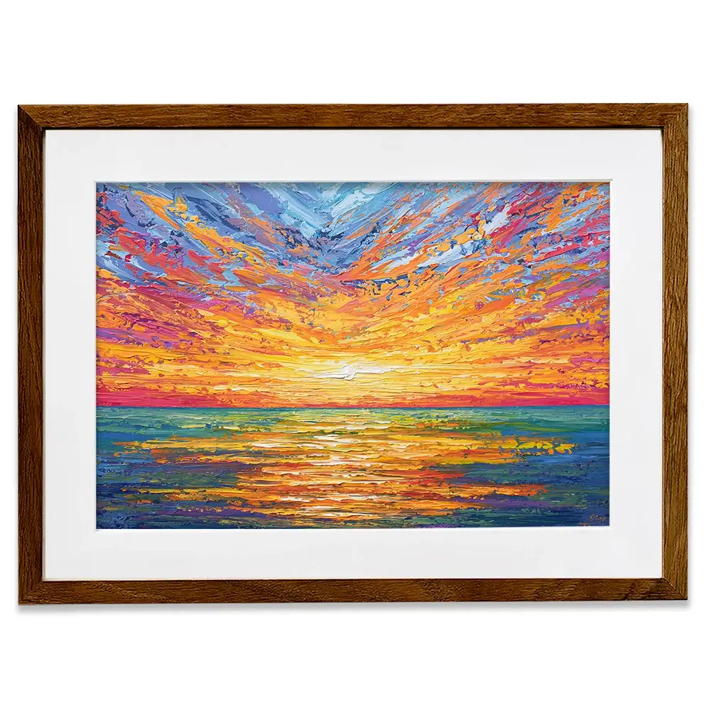 Glowing Sun Framed Art Print Glowing Sun Framed Art Print wall art product Olga Tkachyk