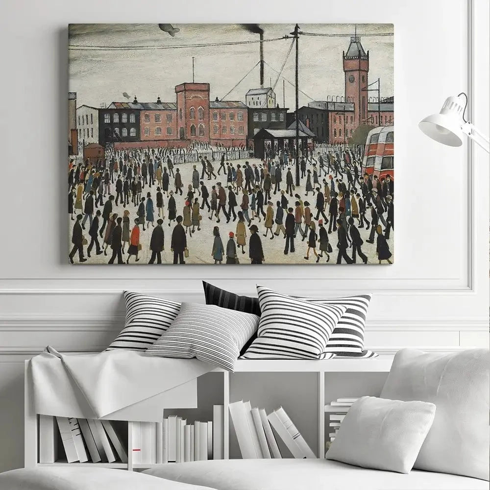 Going To Work Canvas Print Going To Work Canvas Print wall art product L.S.Lowry