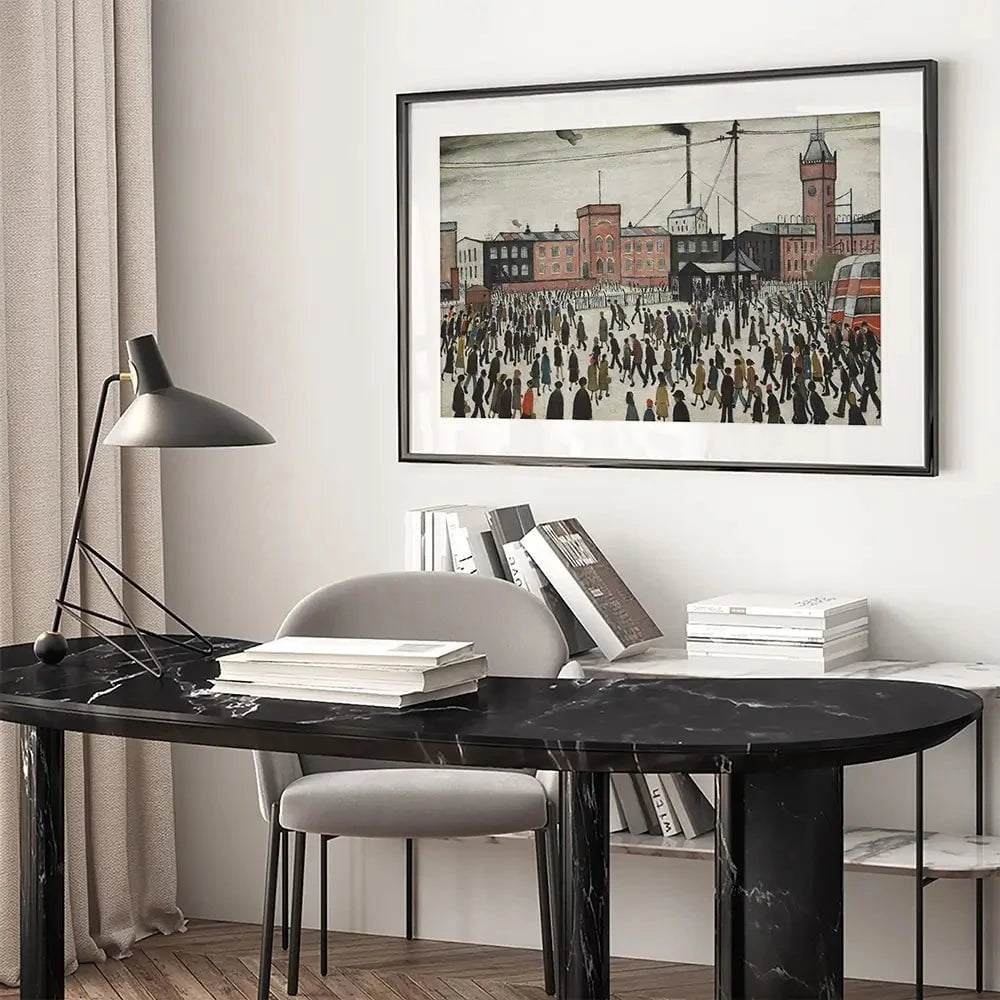 Going To Work Framed Art Print Going To Work Framed Art Print wall art product L.S.Lowry