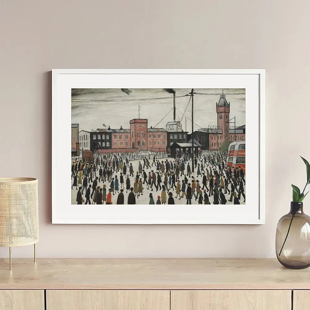 Going To Work Framed Art Print Going To Work Framed Art Print wall art product L.S.Lowry
