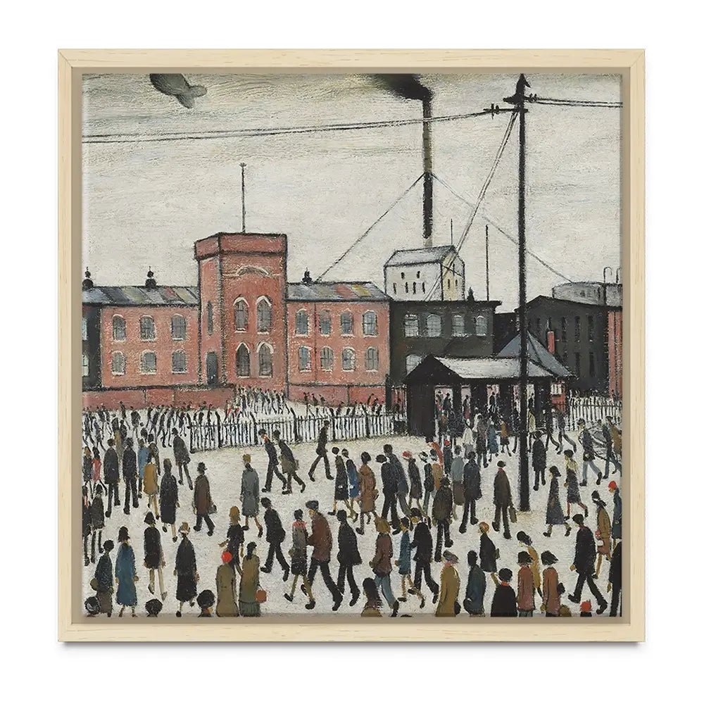 Going To Work Oversized Canvas Print Going To Work Oversized Canvas Print wall art product L.S.Lowry