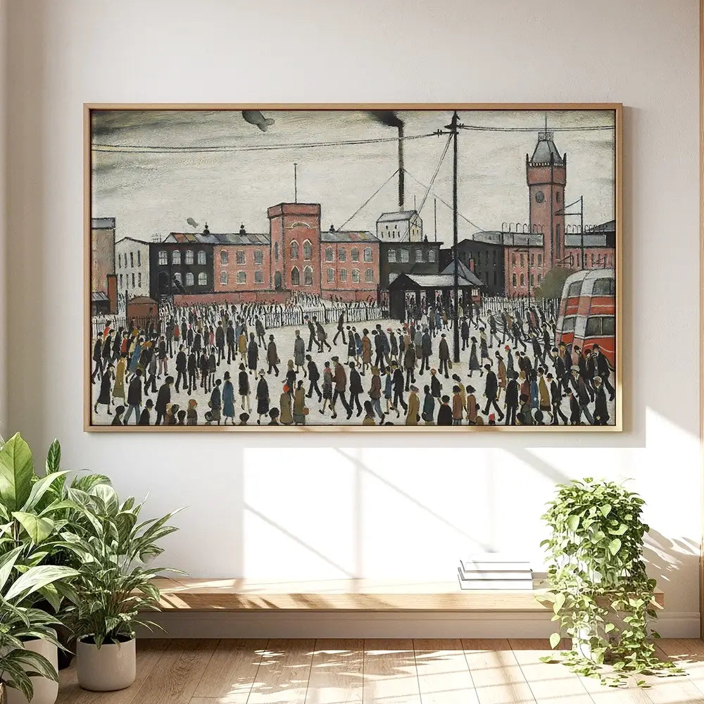 Going To Work Oversized Canvas Print Going To Work Oversized Canvas Print wall art product L.S.Lowry