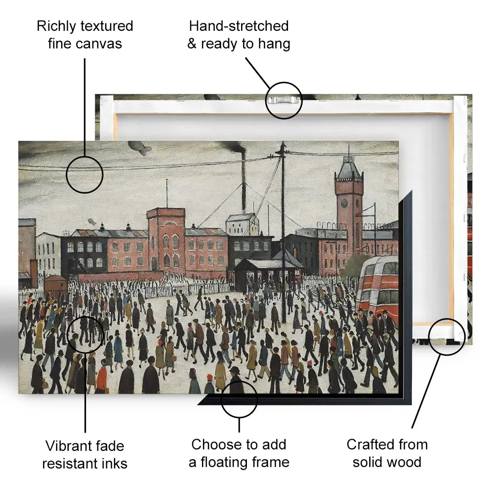 Going To Work Oversized Canvas Print Going To Work Oversized Canvas Print wall art product L.S.Lowry