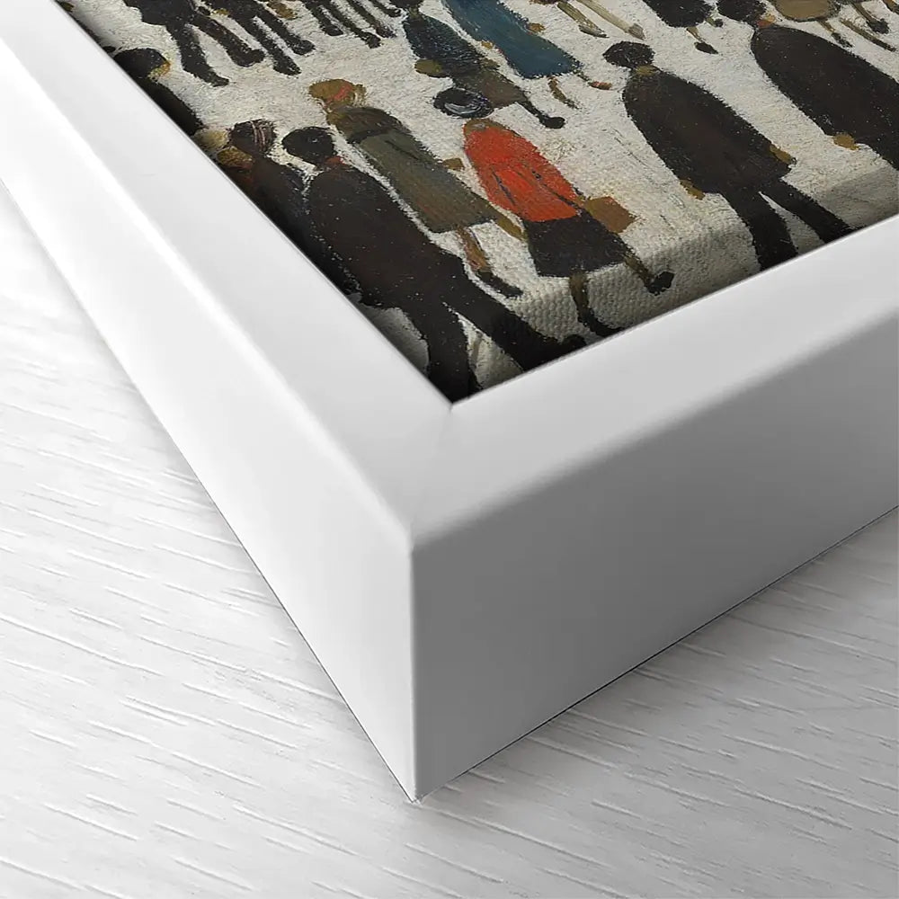 Going To Work Square Canvas Print Going To Work Square Canvas Print wall art product L.S.Lowry