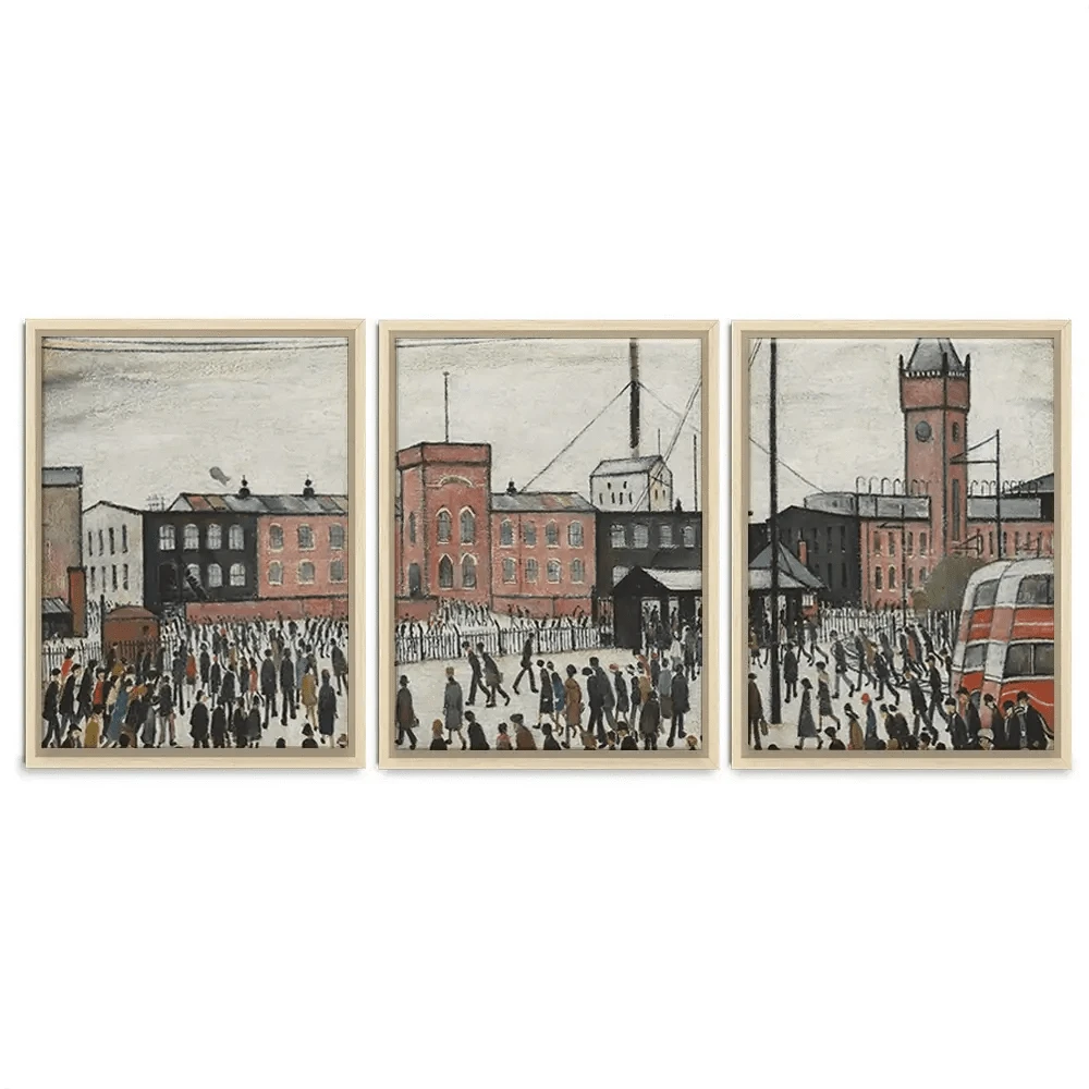 Going To Work Trio Canvas Print Going To Work Trio Canvas Print wall art product L.S.Lowry