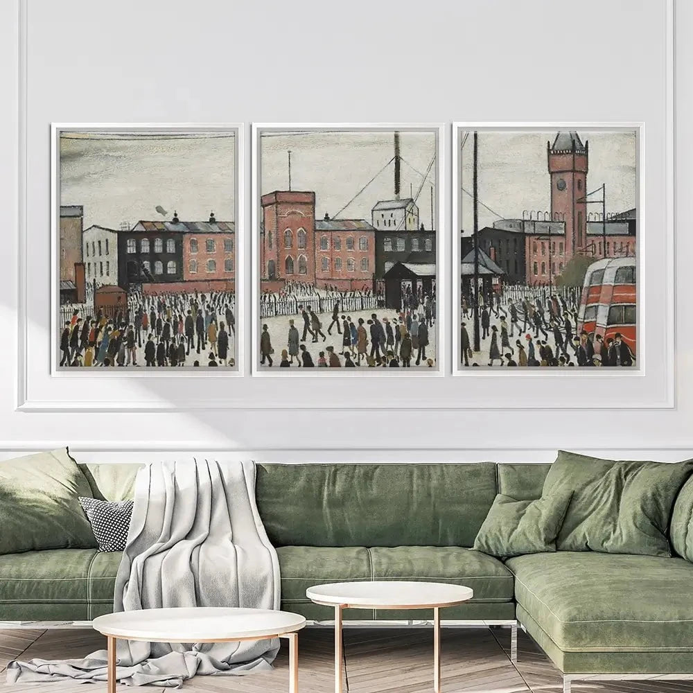 Going To Work Trio Canvas Print Going To Work Trio Canvas Print wall art product L.S.Lowry