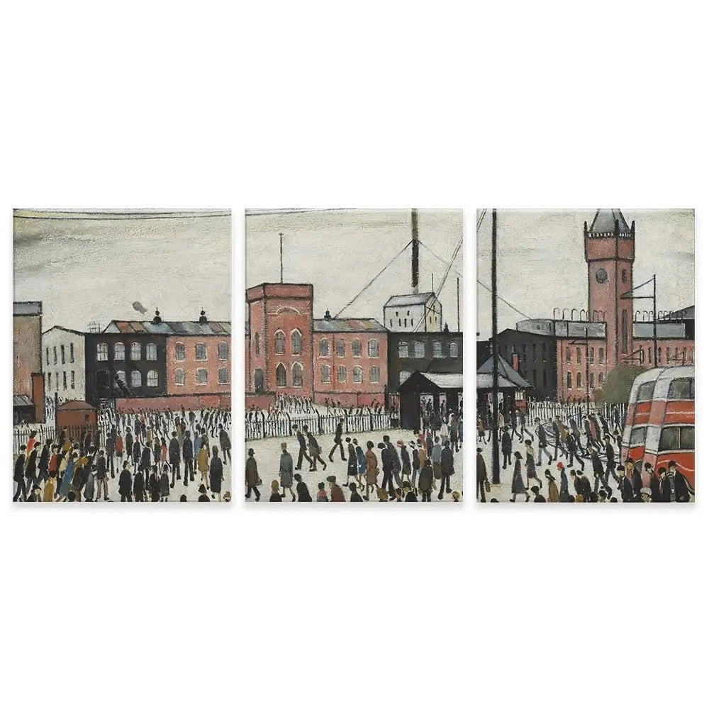 Going To Work Trio Canvas Print Going To Work Trio Canvas Print wall art product L.S.Lowry