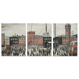 Going To Work Trio Canvas Print Going To Work Trio Canvas Print wall art product L.S.Lowry
