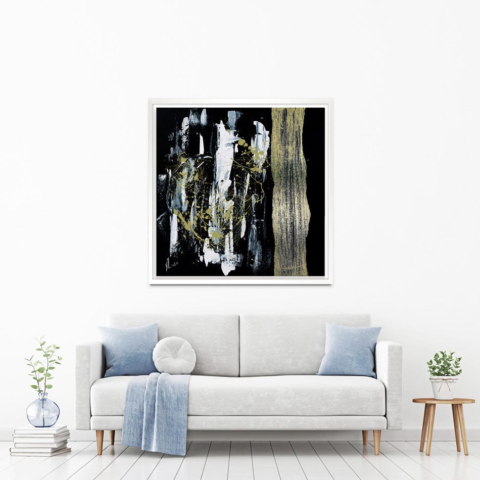 Gold Abstract Canvas Print wall art product Aimee Linzi