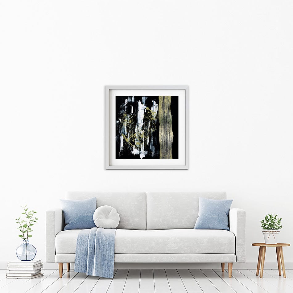 Gold Abstract Framed Art Print wall art product Aimee Linzi