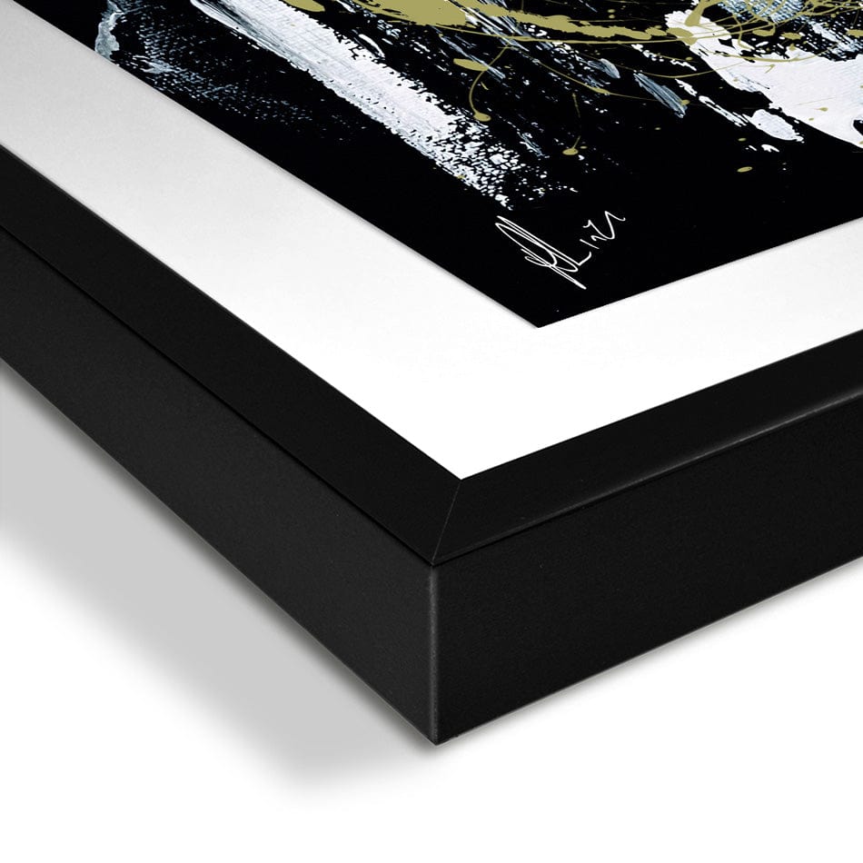 Gold Abstract Framed Art Print wall art product Aimee Linzi