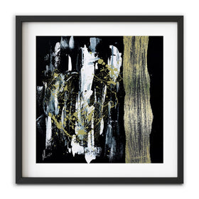 Gold Abstract Framed Art Print wall art product Aimee Linzi