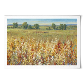 Gold And Red Field Art Print Gold And Red Field Art Print wall art product Tim O'Toole