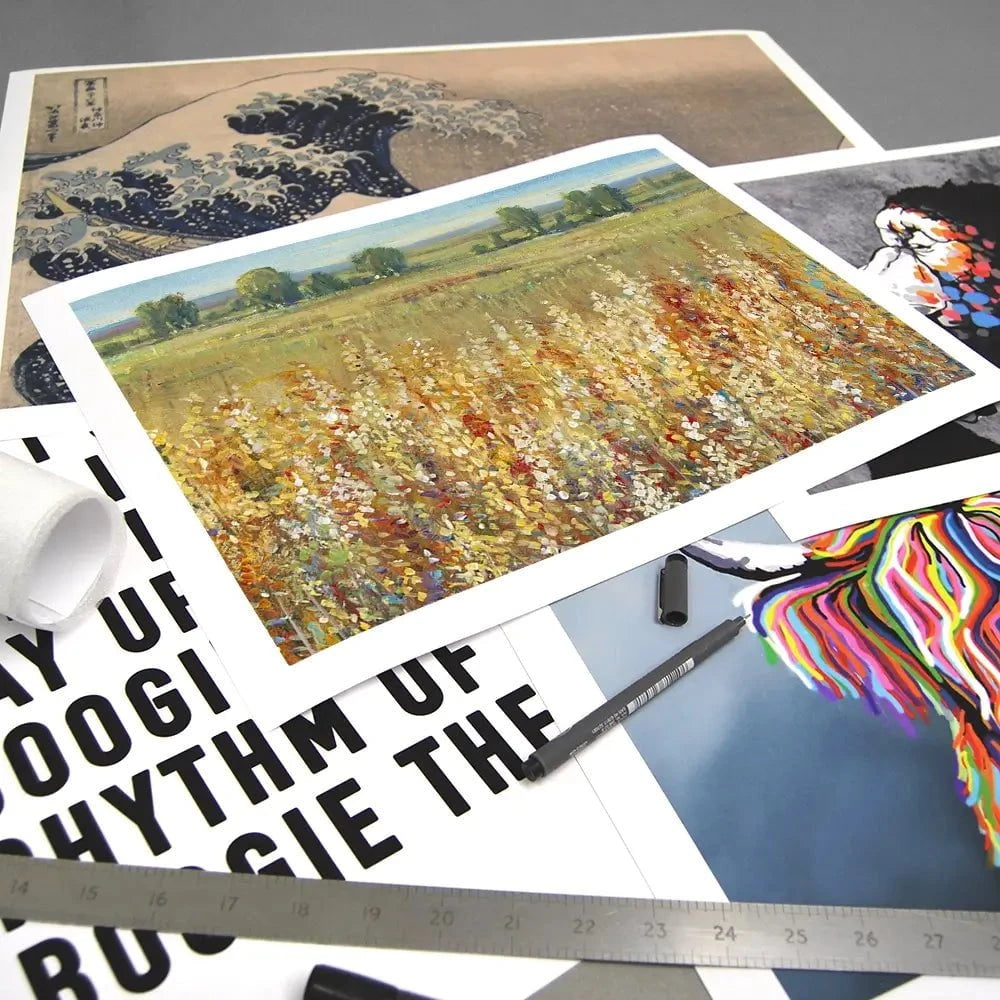 Gold And Red Field Art Print Gold And Red Field Art Print wall art product Tim O'Toole