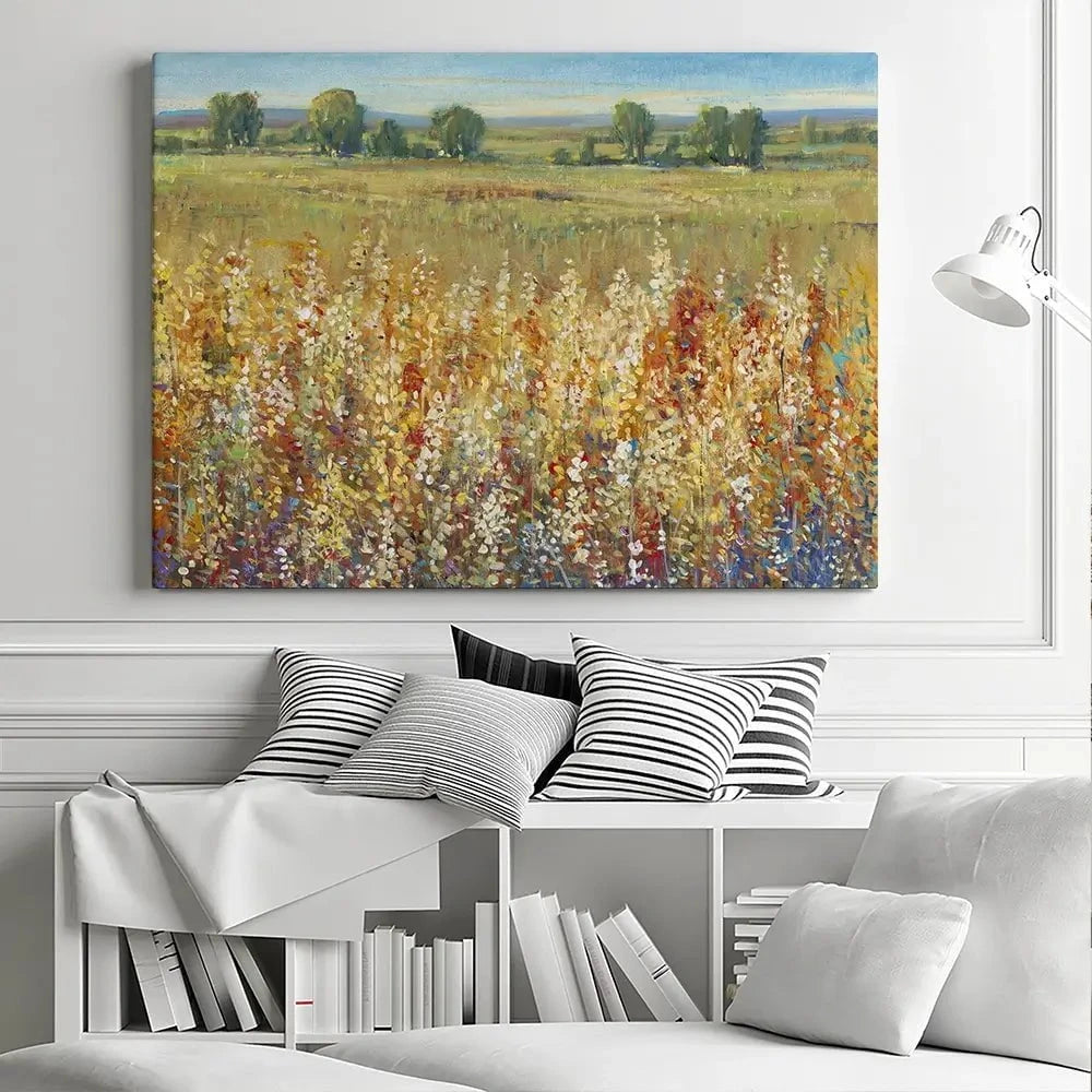 Gold And Red Field Canvas Print Gold And Red Field Canvas Print wall art product Tim O'Toole
