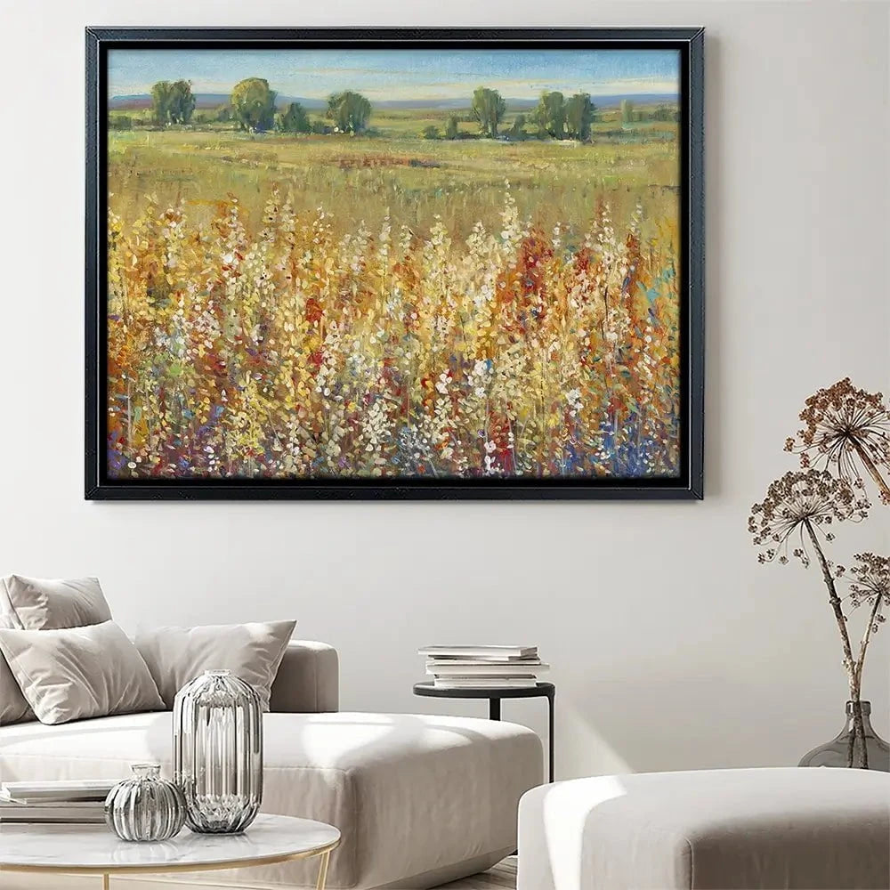 Gold And Red Field Canvas Print Gold And Red Field Canvas Print wall art product Tim O'Toole