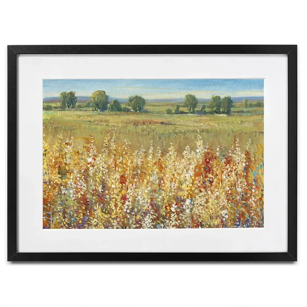 Gold And Red Field Framed Art Print Gold And Red Field Framed Art Print wall art product Tim O'Toole