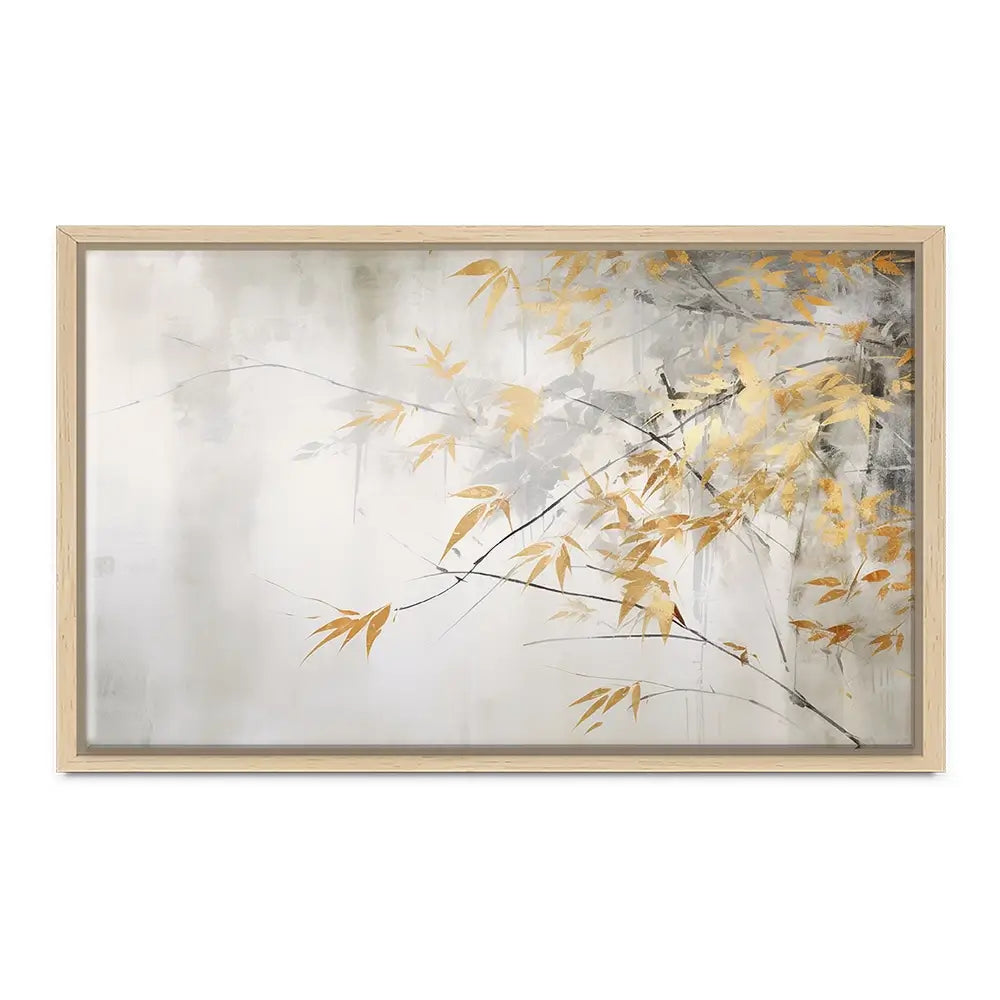 Gold Leaf Branches Canvas Print Gold Leaf Branches Canvas Print wall art product Art Print Shop