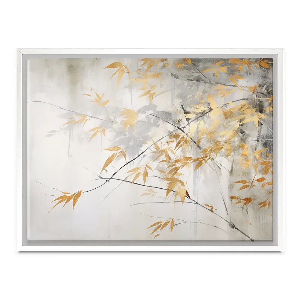 Gold Leaf Branches Canvas Print Gold Leaf Branches Canvas Print wall art product Art Print Shop