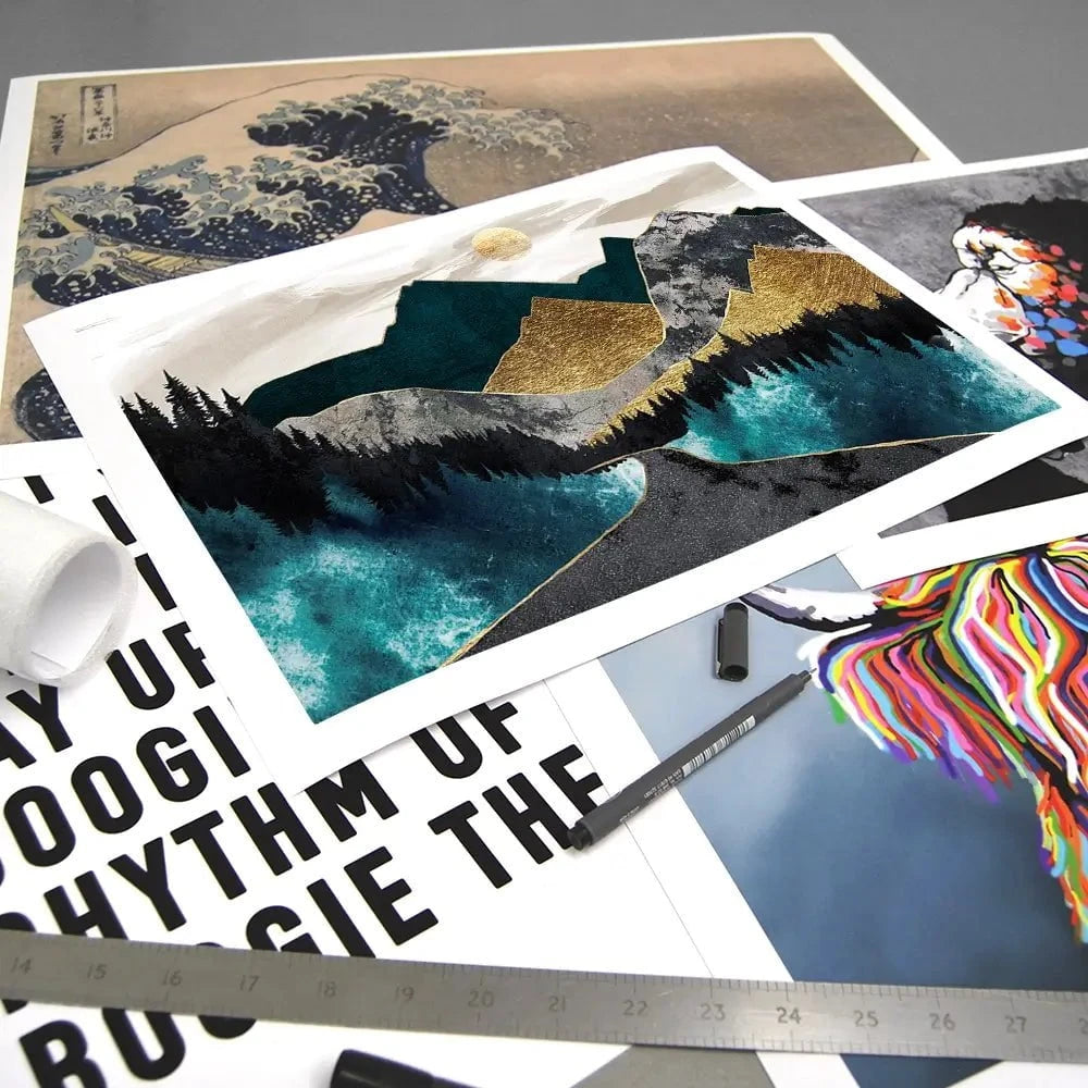 Gold Mountain Art Print Gold Mountain Art Print wall art product Svetlana Aleynikova