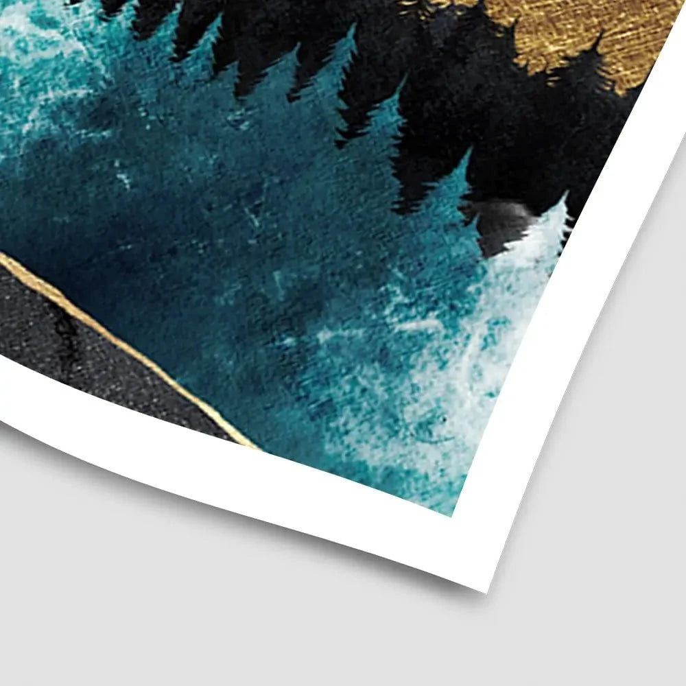 Gold Mountain Art Print Gold Mountain Art Print wall art product Svetlana Aleynikova