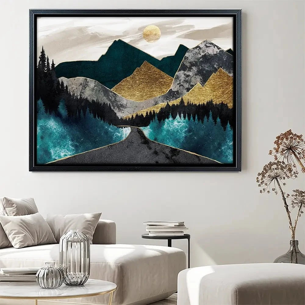 Gold Mountain Canvas Print Gold Mountain Canvas Print wall art product Svetlana Aleynikova