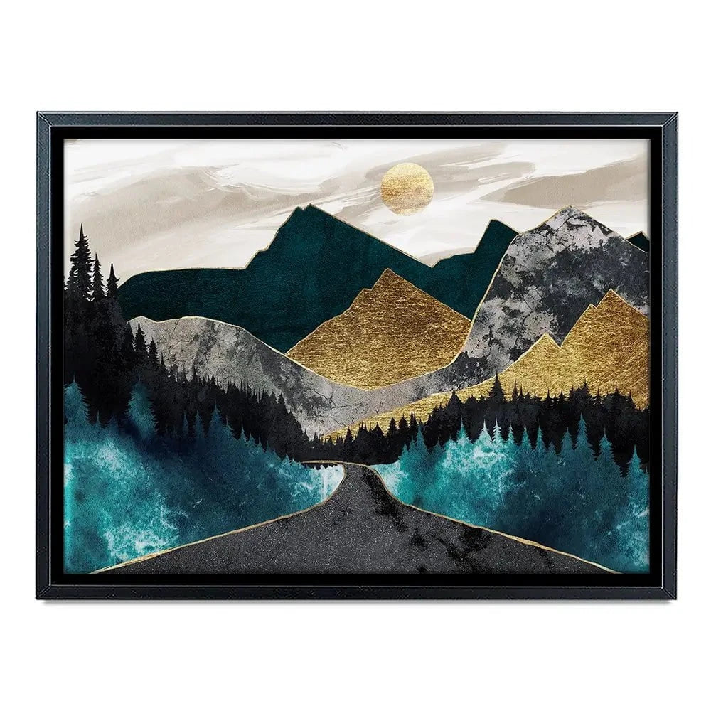 Gold Mountain Canvas Print Gold Mountain Canvas Print wall art product Svetlana Aleynikova