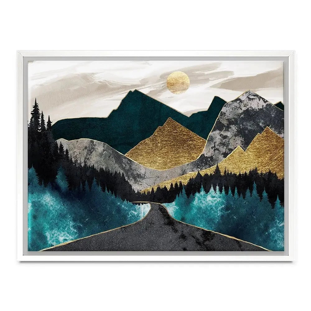 Gold Mountain Canvas Print Gold Mountain Canvas Print wall art product Svetlana Aleynikova
