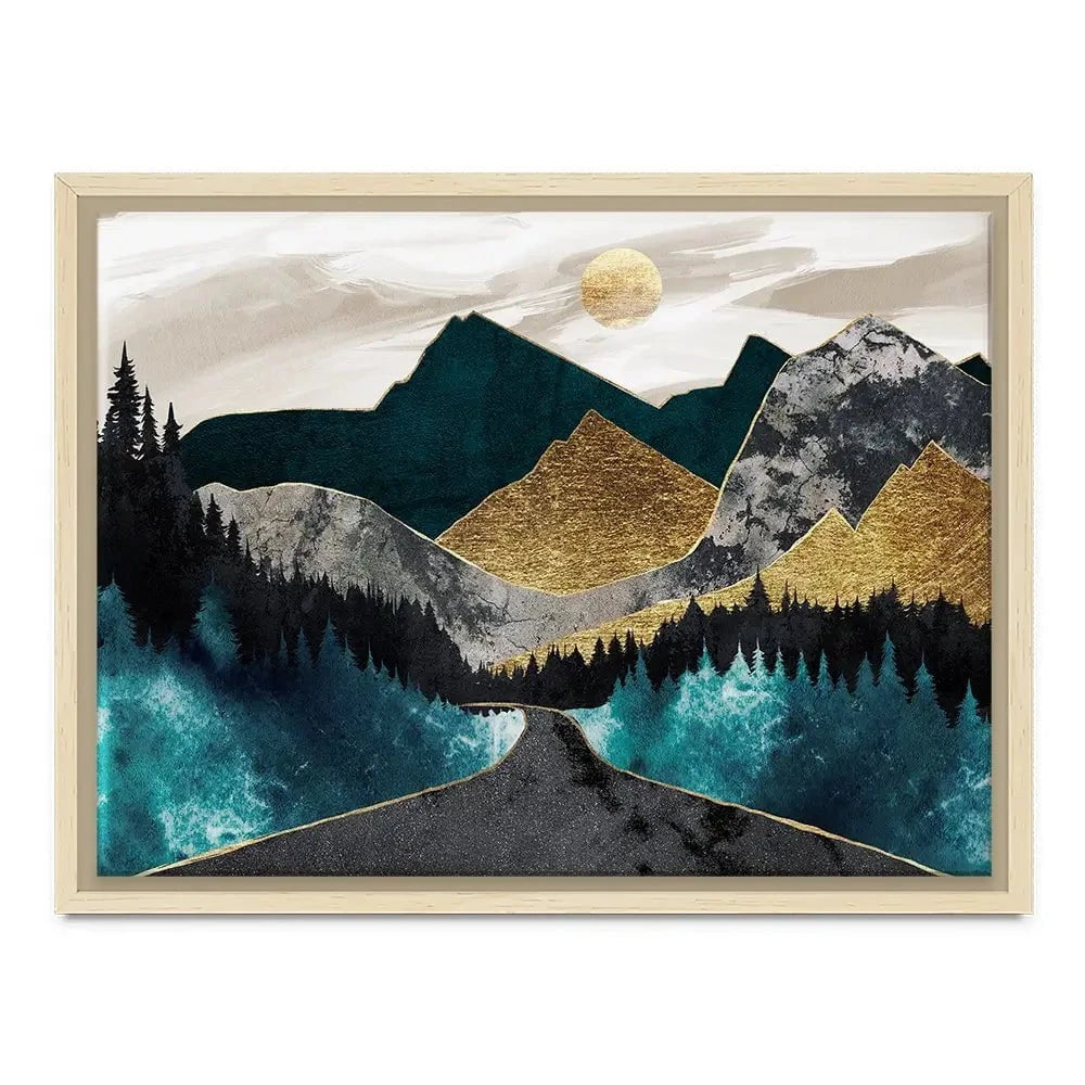 Gold Mountain Canvas Print Gold Mountain Canvas Print wall art product Svetlana Aleynikova