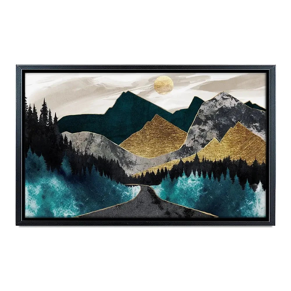 Gold Mountain Canvas Print Gold Mountain Canvas Print wall art product Svetlana Aleynikova