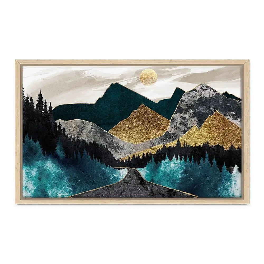 Gold Mountain Canvas Print Gold Mountain Canvas Print wall art product Svetlana Aleynikova