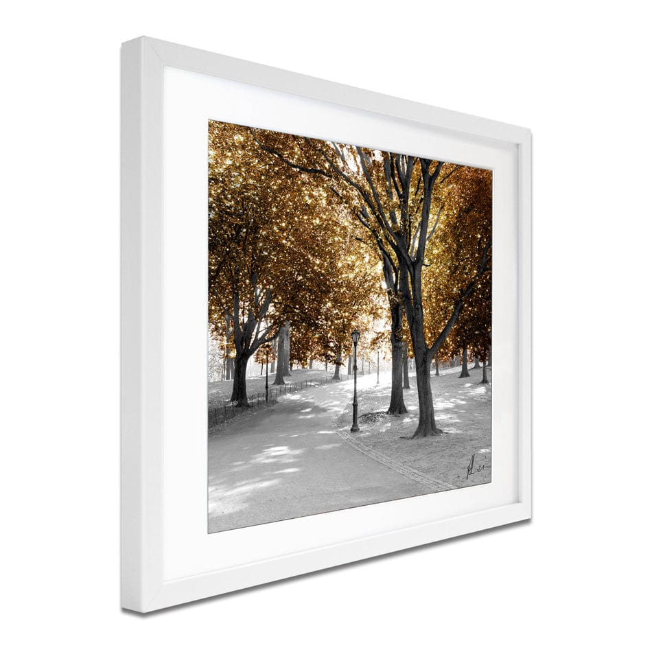 Gold Path Framed Art Print wall art product Aimee Linzi