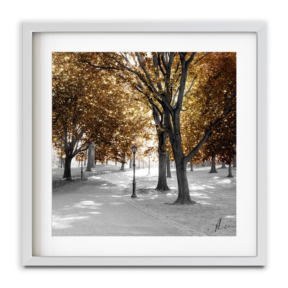 Gold Path Framed Art Print wall art product Aimee Linzi