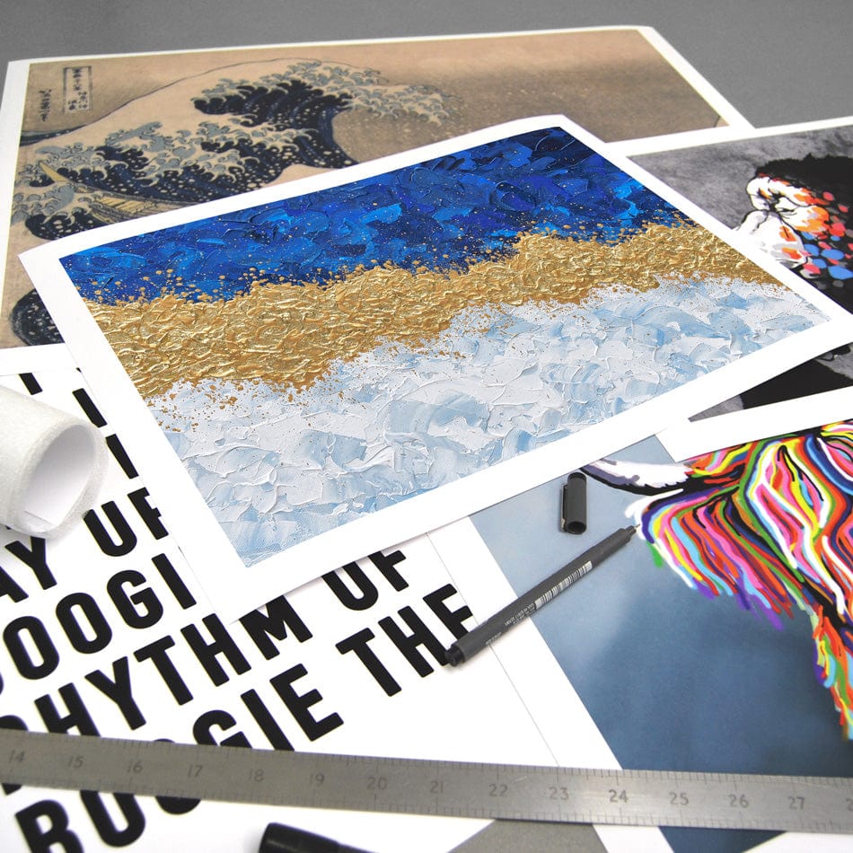 Gold Print Art Print wall art product Olga Tkachyk