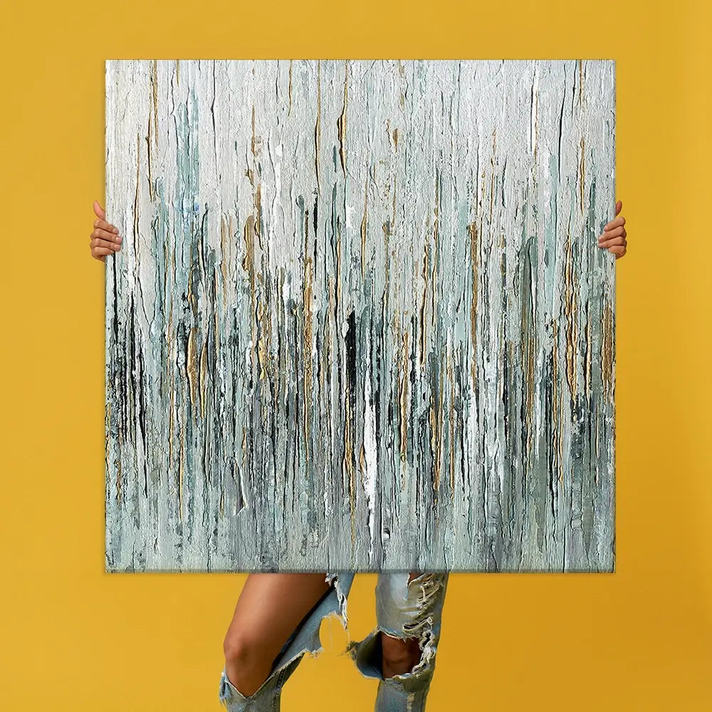 Gold Rain Oversized Canvas Print Gold Rain Oversized Canvas Print wall art product Art Print Shop