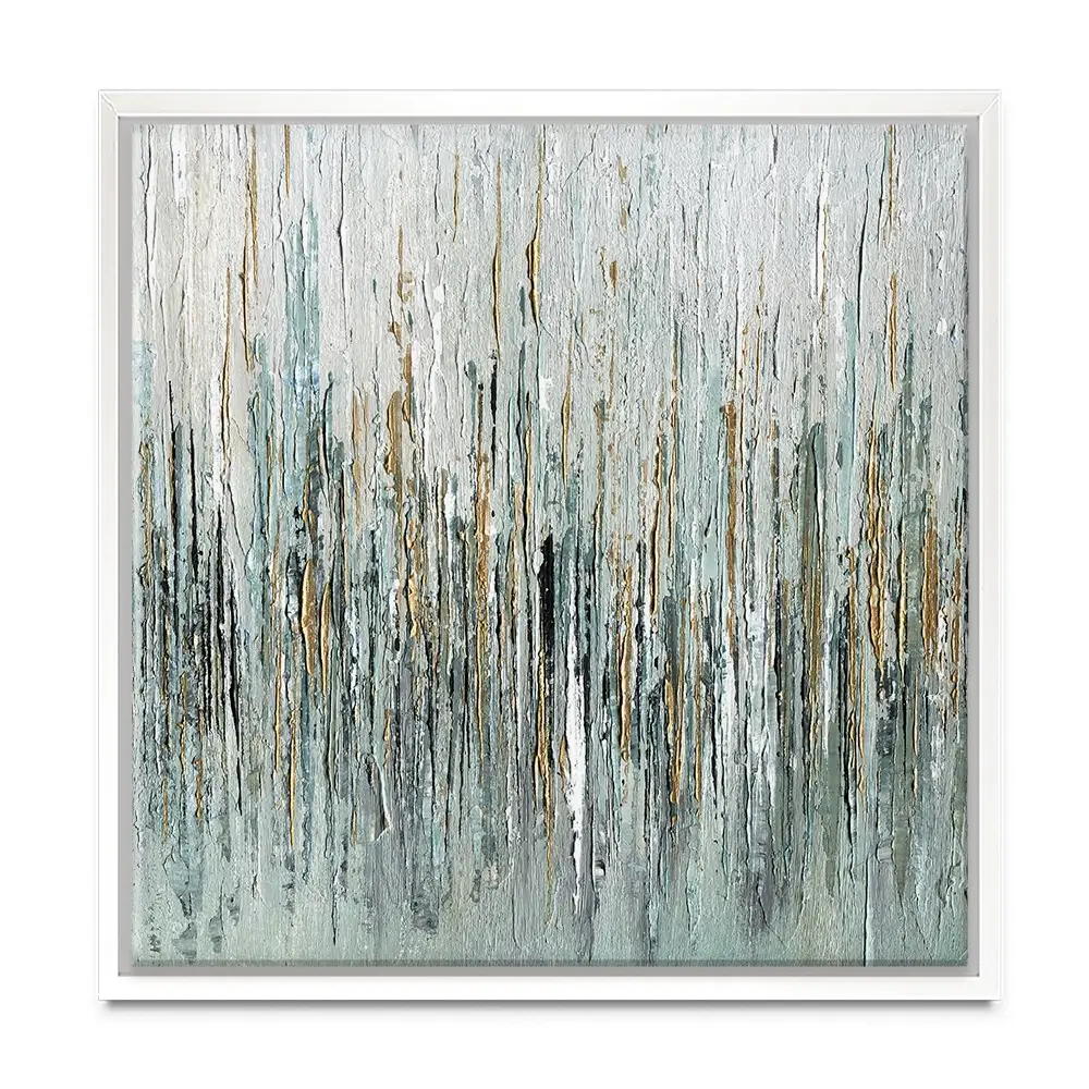Gold Rain Square Canvas Print Gold Rain Square Canvas Print wall art product Svetlana Aleynikova