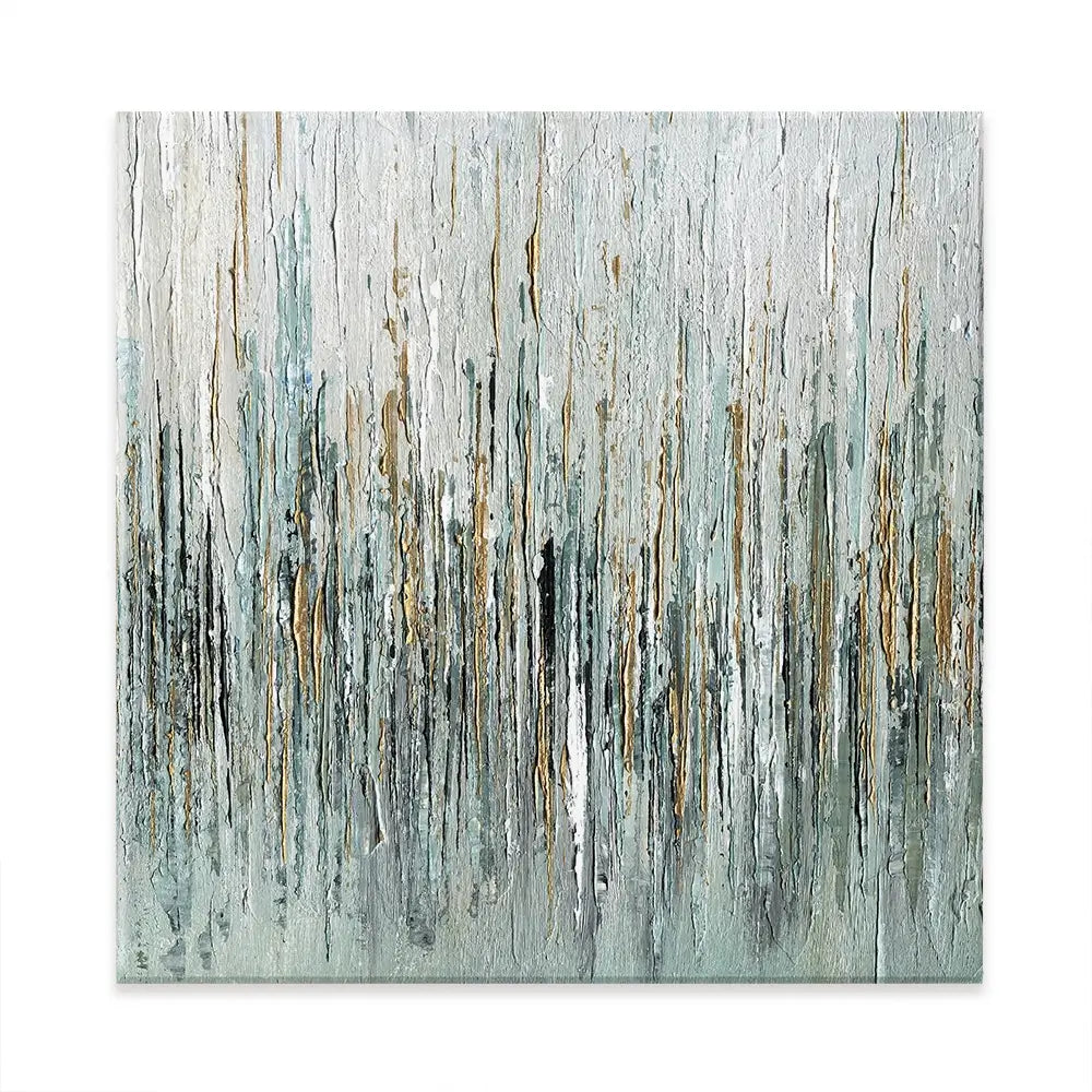 Gold Rain Square Canvas Print Gold Rain Square Canvas Print wall art product Svetlana Aleynikova