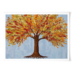 Golden Autumn Tree Art Print wall art product Olga Tkachyk