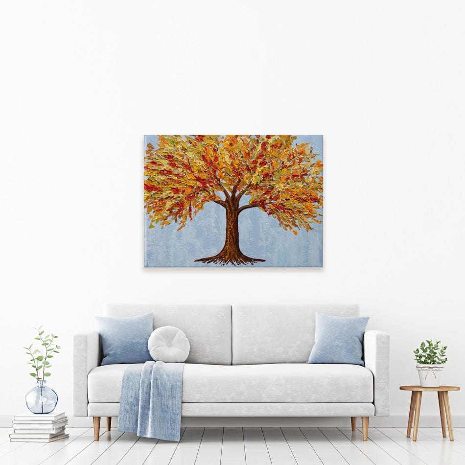 Golden Autumn Tree Canvas Print wall art product Olga Tkachyk