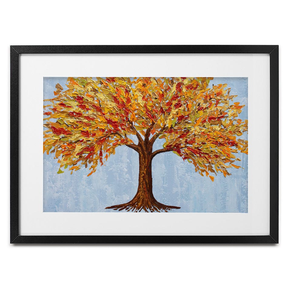 Golden Autumn Tree Framed Art Print wall art product Olga Tkachyk