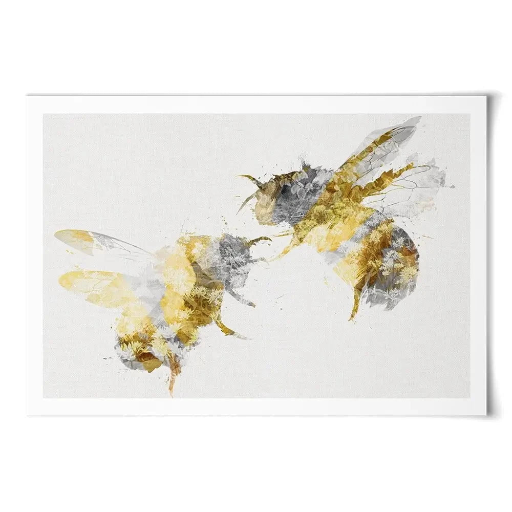 Golden Bees Art Print Golden Bees Art Print wall art product Aimee Linzi