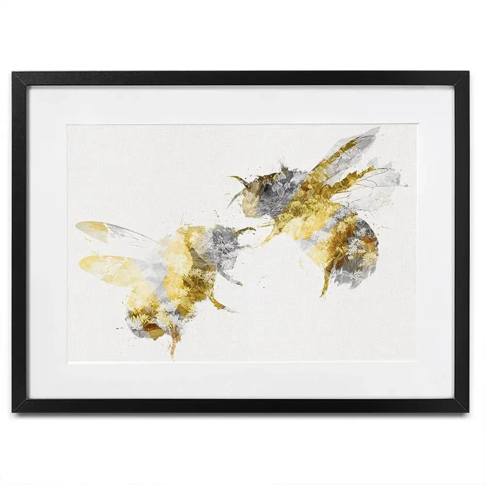 Golden Bees Framed Art Print Golden Bees Framed Art Print wall art product Aimee Linzi