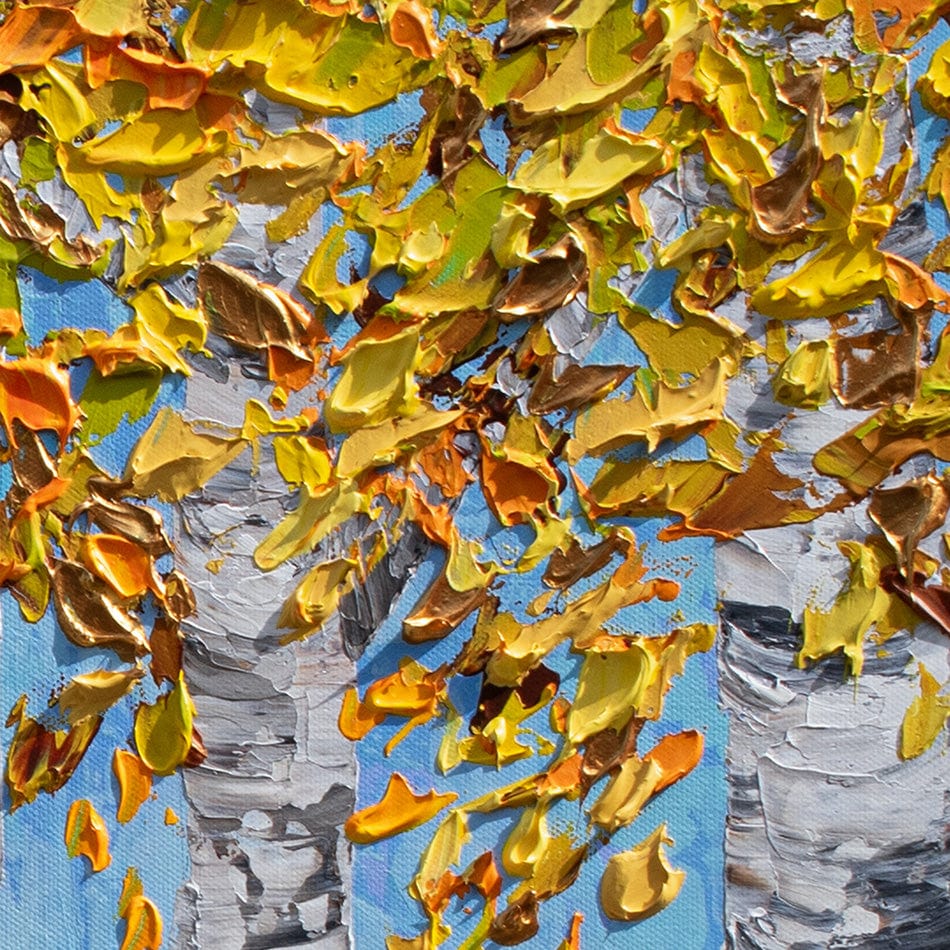 Golden Birches Art Print wall art product Olga Tkachyk